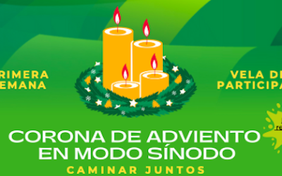 Corona de adviento a modo Sínodo