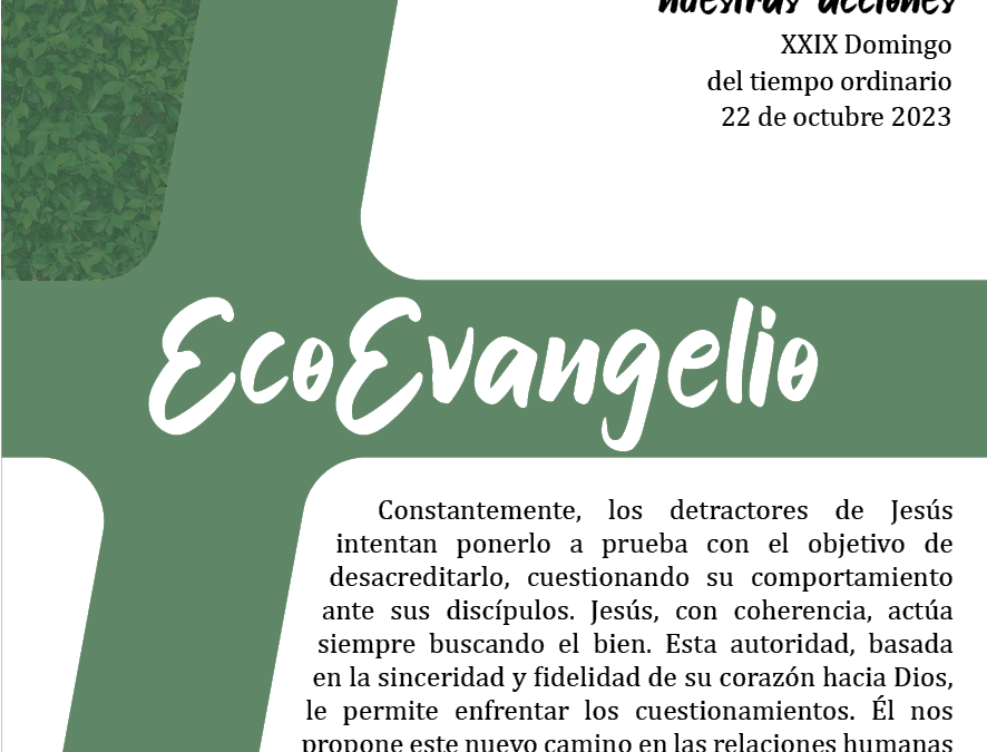 ECOEVANGELIO 22 DE OCTUBRE 2023