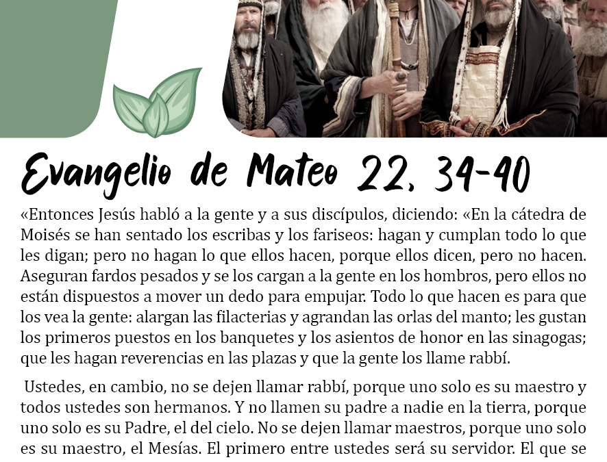 ECOEVANGELIO 05 DE NOVIEMBRE 2023