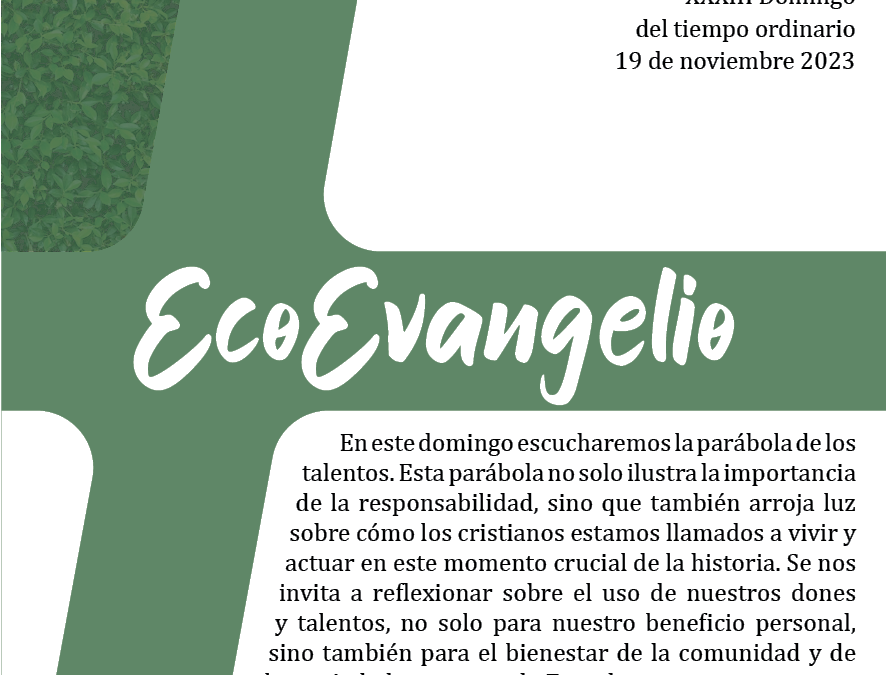 ECOEVANGELIO 19 NOV 2023