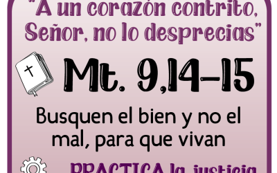 CUARESMA, CAMINAMOS JUNTOS HACIA LA PASCUA – Día 3