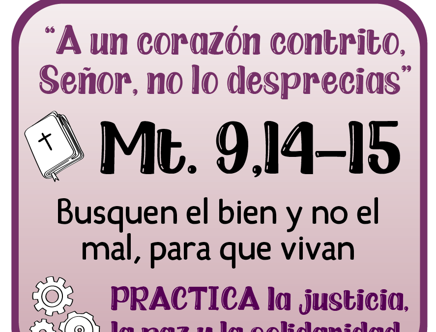 CUARESMA, CAMINAMOS JUNTOS HACIA LA PASCUA – Día 3