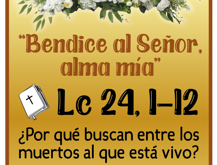 CUARESMA, caminamos juntos hacia la Pascua – SABADO SANTO 19 de abril 2025 –
