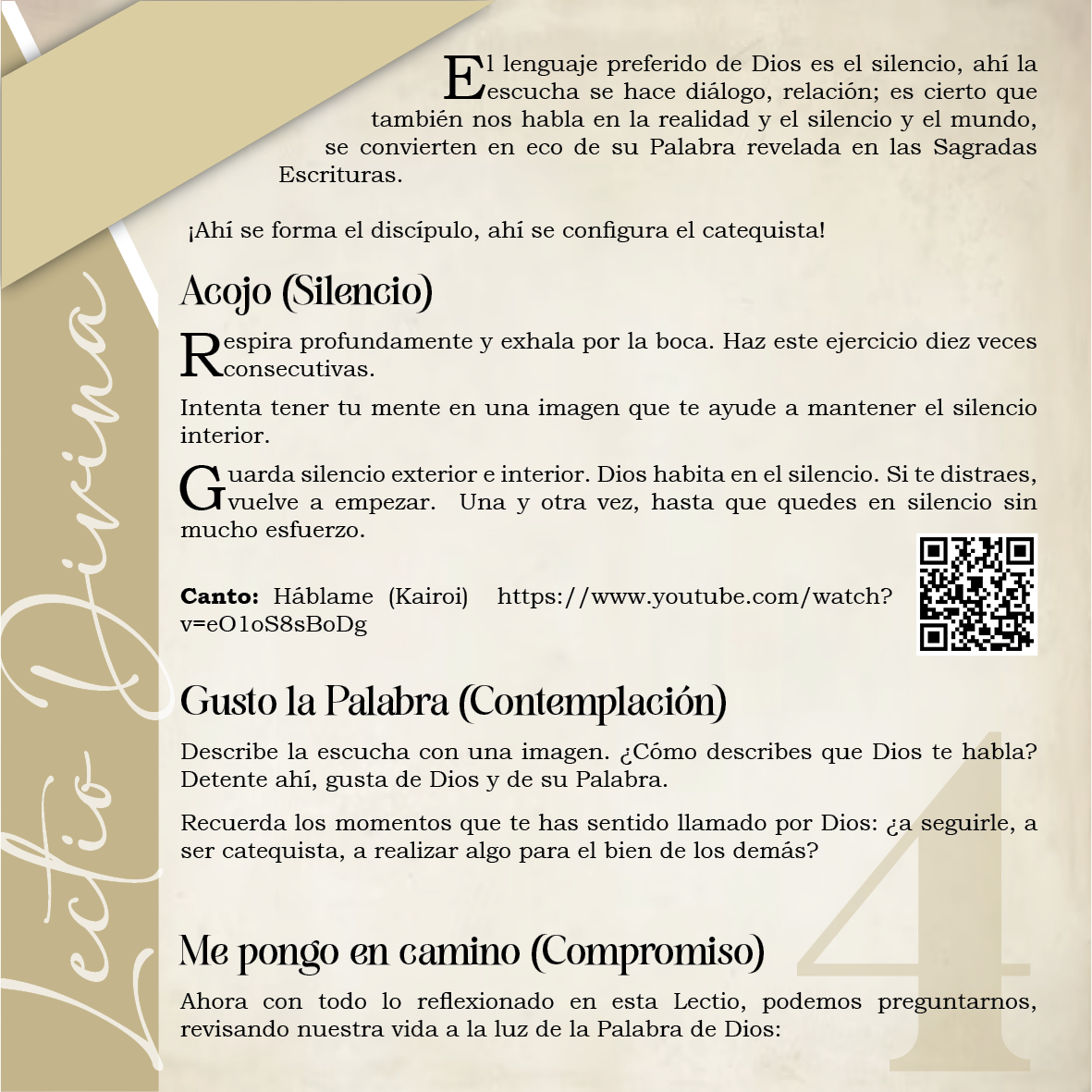 LECTIO DIVINA SEMANA 15