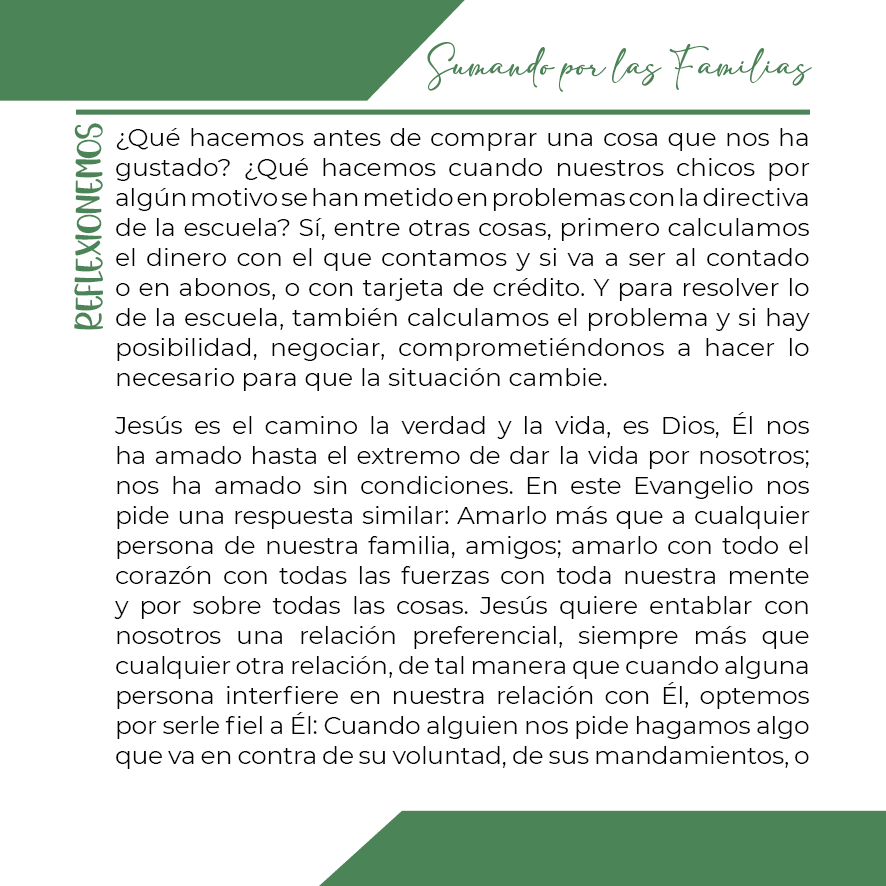 SUMANDO POR LAS FAMILIAS 07 DE SEP 20254