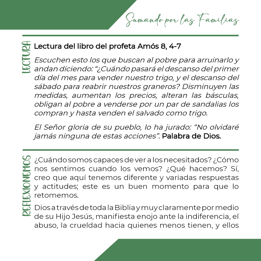 SUMANDO POR LAS FAMILIAS 21 DE SEP 20253