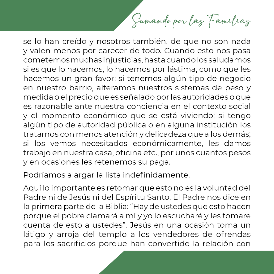 SUMANDO POR LAS FAMILIAS 21 DE SEP 20254